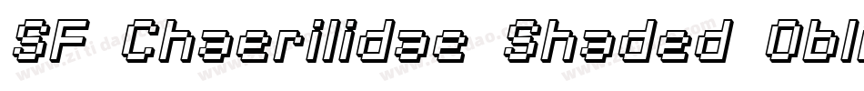 SF Chaerilidae Shaded Oblique字体转换